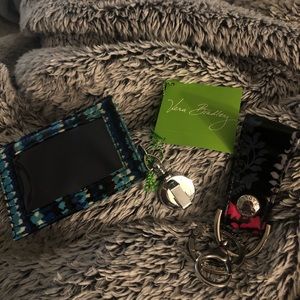 VERA BRADLEY KEY CHAIN SET